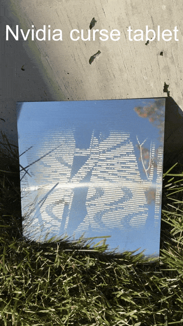 In July 2025, a computer program called GPUHammer was able to flip bits on Nvidia chips, decreasing an AI model's accuracy from 80% to less than 1%. A long term patch was quickly implemented. The fix introduced up to a 10% slowdown and reduced memory capacity by 6.25%. The company’s 4.6 trillion valuation was unaffected, continuing to climb in spite of the vulnerability. Greco-Roman curse tablets are artifacts from a centuries-long practice of inscribing a plea (often on a piece of metal) to a higher power to deliver justice.