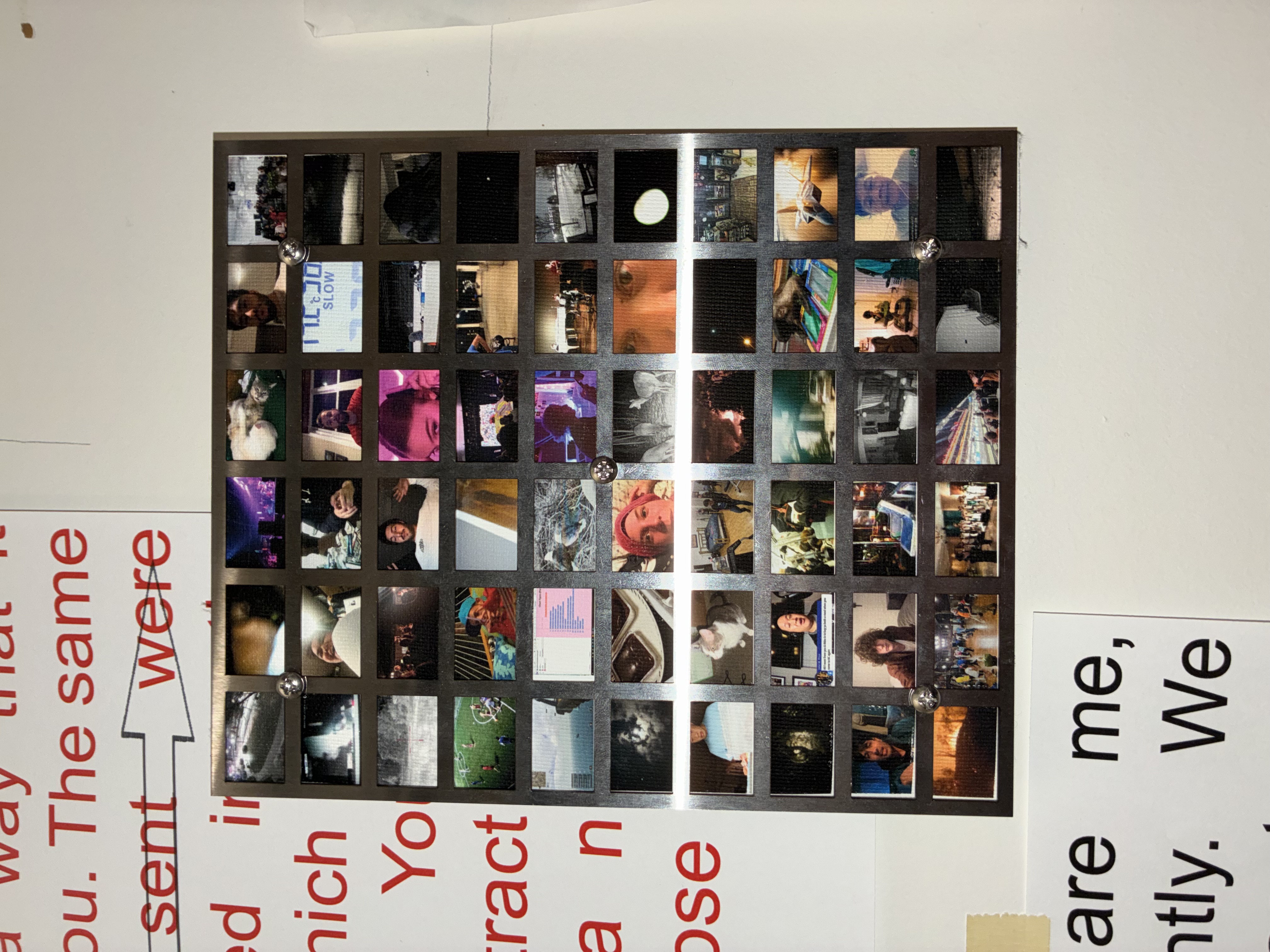 photo of a youtube video with a low view count behind a metal frame